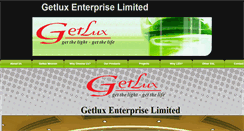 Desktop Screenshot of getlux-lighting.com