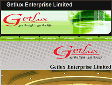 Tablet Screenshot of getlux-lighting.com